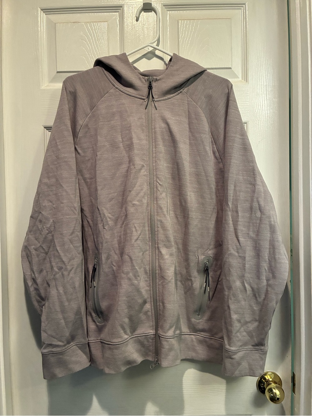 all in motion Light Gray Full-Zip Hooded Jacket